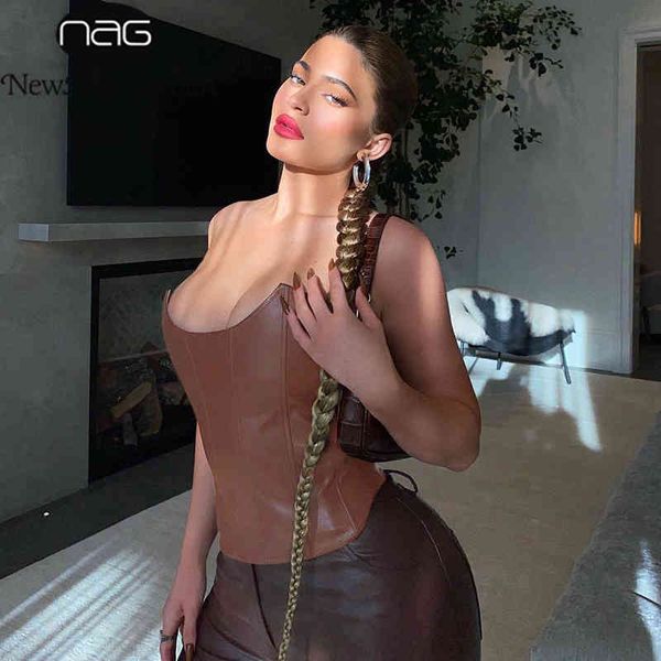 newasia leather bustier bodycon boning solid color strapless brown crop tank women ladies casual fashion basic corset 210413, White
newasia leather bustier bodycon boning solid color strapless brown crop tank women ladies casual fashion basic corset 210413, White