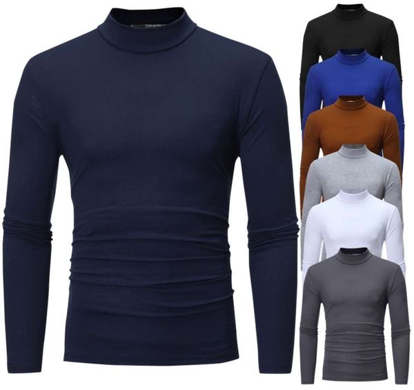 men's t-shirts autumn and winter casual solid color high collar men's slim long sleeve t-shirt, White;black
men's t-shirts autumn and winter casual solid color high collar men's slim long sleeve t-shirt, White;black