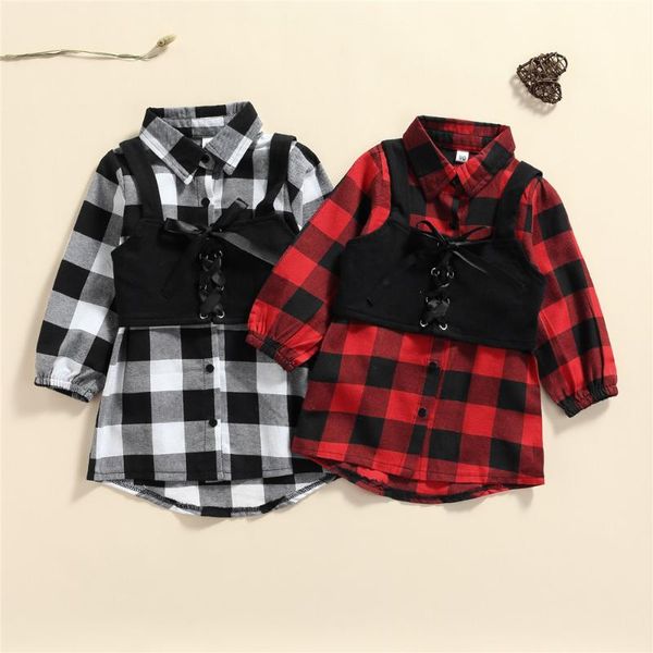 girl's dresses 2021 fashion girls casual two-piece clothes set, plaid printed pattern balloon sleeve dress and black tie-up vest 1-6t, Red;yellow
girl's dresses 2021 fashion girls casual two-piece clothes set, plaid printed pattern balloon sleeve dress and black tie-up vest 1-6t, Red;yellow