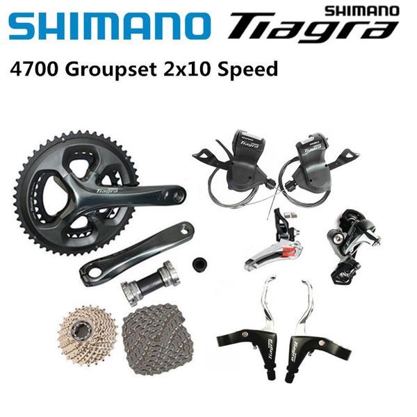 bike heels & chainwheels tiagra 4700 groupset road bicycle 2x10 speed rd-ss/gs with brake levers - black left right cassette ch
bike heels & chainwheels tiagra 4700 groupset road bicycle 2x10 speed rd-ss/gs with brake levers - black left right cassette ch