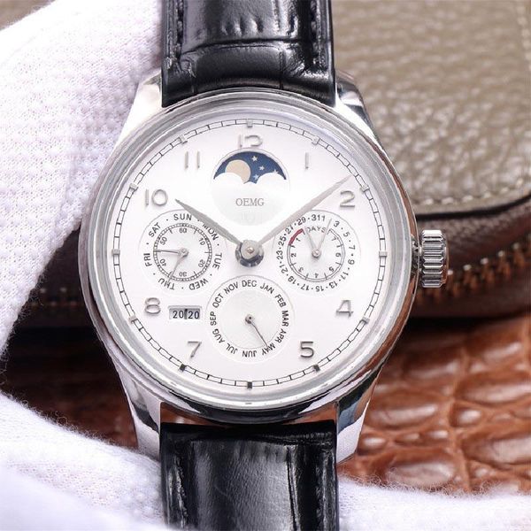 wristwatches men's watches automatic mechanical watch oemg iw502305 moon stars white dial 41mm leather strap luxury 1:1, Slivery;brown
wristwatches men's watches automatic mechanical watch oemg iw502305 moon stars white dial 41mm leather strap luxury 1:1, Slivery;brown