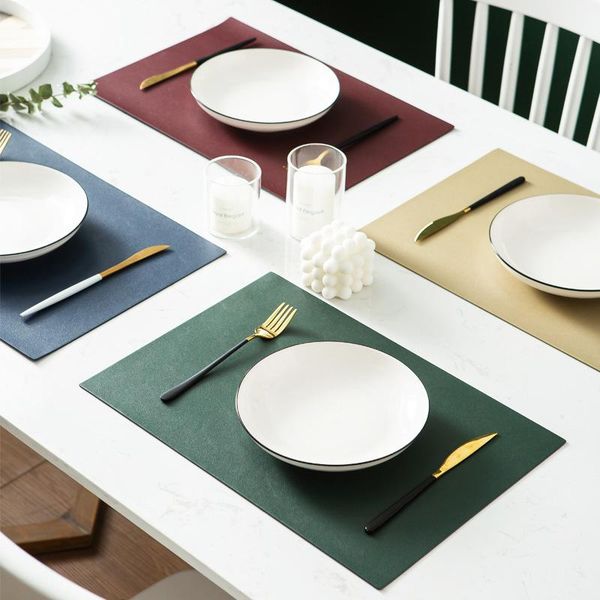 mats & pads nordic leather placemats waterproof oilproof western table tableware solid color non slip bowl mat
mats & pads nordic leather placemats waterproof oilproof western table tableware solid color non slip bowl mat