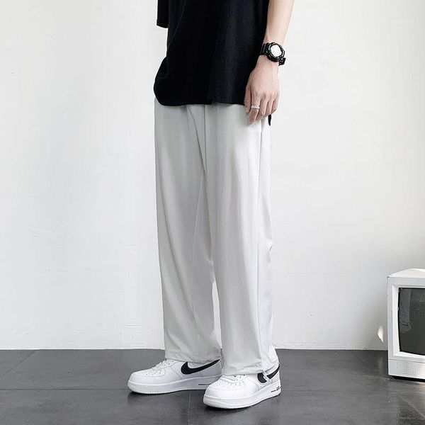 men's pants summer casual fashion gray black white wide-leg men streetwear loose thin ice silk mens trousers m-3xl
men's pants summer casual fashion gray black white wide-leg men streetwear loose thin ice silk mens trousers m-3xl