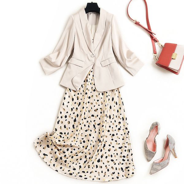 two piece dress fashion designers spring clothes two elegant pieces engraved blazer and leopard print belts dress office suits gowns gp5k, White
two piece dress fashion designers spring clothes two elegant pieces engraved blazer and leopard print belts dress office suits gowns gp5k, White