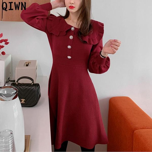 casual dresses one-piece korean sweet sweater dress women 2021 autumn fashion puff sleeve knit woman loose pullover mini, Black;gray
casual dresses one-piece korean sweet sweater dress women 2021 autumn fashion puff sleeve knit woman loose pullover mini, Black;gray