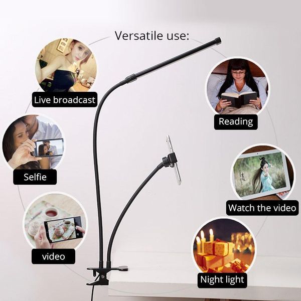 degree mobile phone holder stand with selfie led light for live stream long arm bracket desk lazy support flash cell mounts & holders
degree mobile phone holder stand with selfie led light for live stream long arm bracket desk lazy support flash cell mounts & holders
