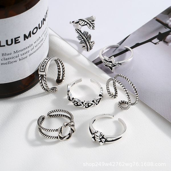 ring korea dongdamen elephant feather bear s925 guochao fashion personalized hip hop, Silver
ring korea dongdamen elephant feather bear s925 guochao fashion personalized hip hop, Silver