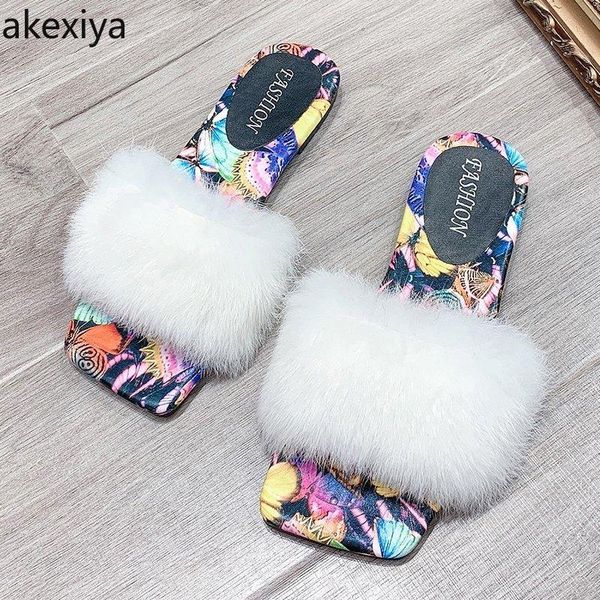 hairy women's slippers for outer wear2021spring and summer flat-bottom all-match sandals women, Black
hairy women's slippers for outer wear2021spring and summer flat-bottom all-match sandals women, Black