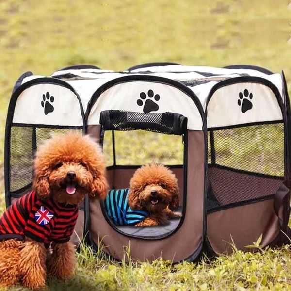 folding pet tent dog house portable octagonal cage for cat playpen puppy kennel easy operation fence outdoor big dogs kennels & pens
folding pet tent dog house portable octagonal cage for cat playpen puppy kennel easy operation fence outdoor big dogs kennels & pens