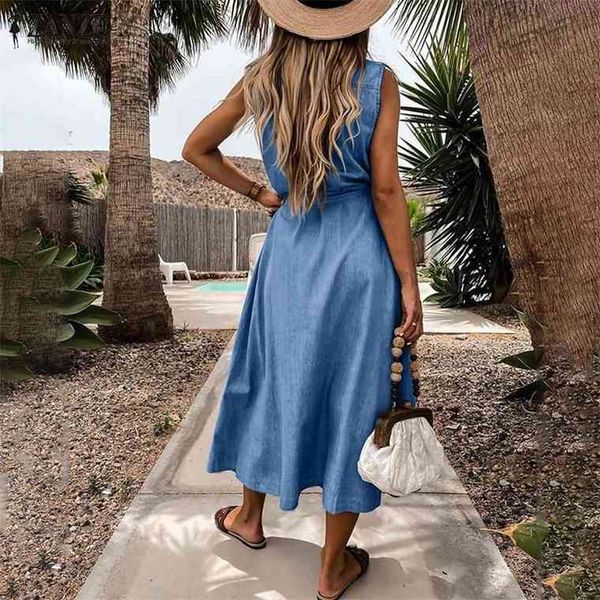 5xl denim blue dresses for women 2021 ladies midi vestidos zanzea casual sleeveless sundress summer belted beach robe plus size, Black;gray
5xl denim blue dresses for women 2021 ladies midi vestidos zanzea casual sleeveless sundress summer belted beach robe plus size, Black;gray