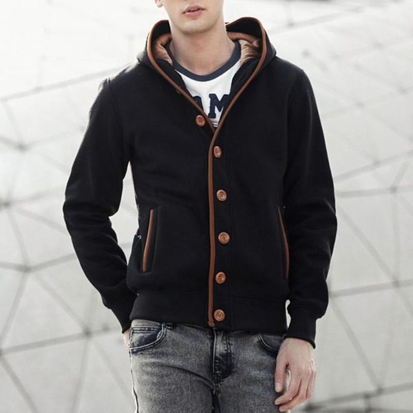 men's jackets drop men autumn winter buttons long sleeve coat casual hooded cardigan outwear jacket, Black;brown
men's jackets drop men autumn winter buttons long sleeve coat casual hooded cardigan outwear jacket, Black;brown