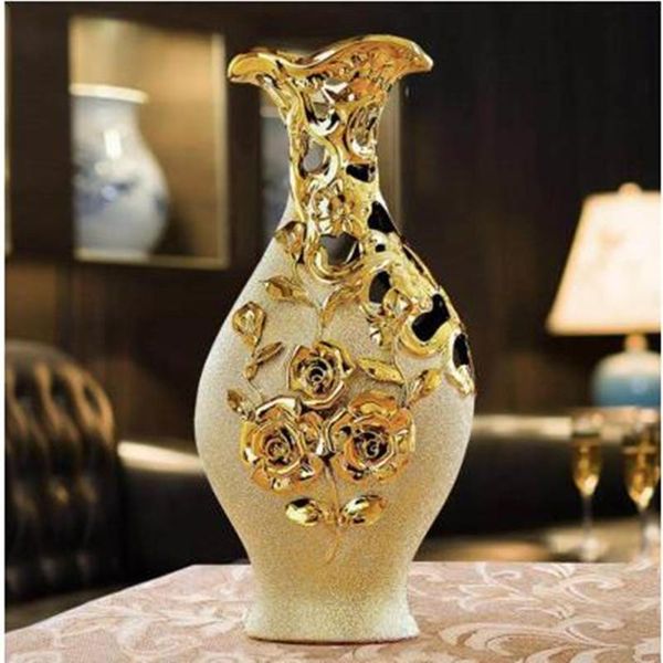 vases european-style golden vase decoration, ceramic handicraft living room home wedding gift
vases european-style golden vase decoration, ceramic handicraft living room home wedding gift