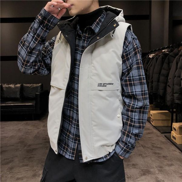 men's vests ymwmhu men vest fashion solid zipper stand collar down male outwear big size m-4xl sleeveless winter hooded jacket, Black;white
men's vests ymwmhu men vest fashion solid zipper stand collar down male outwear big size m-4xl sleeveless winter hooded jacket, Black;white