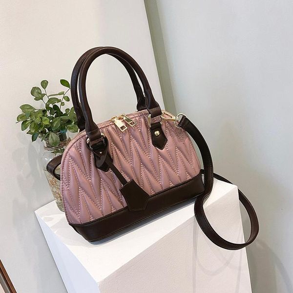 evening bags contrast color tote shell bag 2021 fashion pu leather women's designer handbag vintage shoulder messenger
evening bags contrast color tote shell bag 2021 fashion pu leather women's designer handbag vintage shoulder messenger