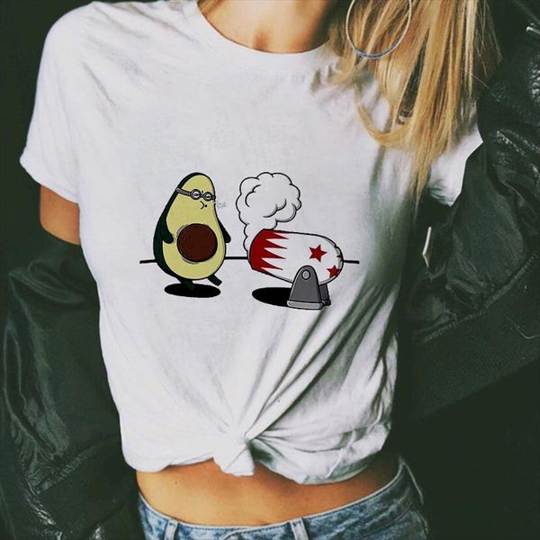 kawaii avocado print and mens t shirt women harajuku fashion interesting short sleeve white female clothing, White;black
kawaii avocado print and mens t shirt women harajuku fashion interesting short sleeve white female clothing, White;black