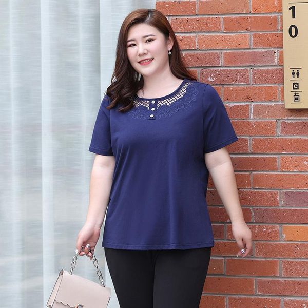 plus size t-shirt blouse women solid color summer hollow out emboridery short sleeve female cotton, Black
plus size t-shirt blouse women solid color summer hollow out emboridery short sleeve female cotton, Black