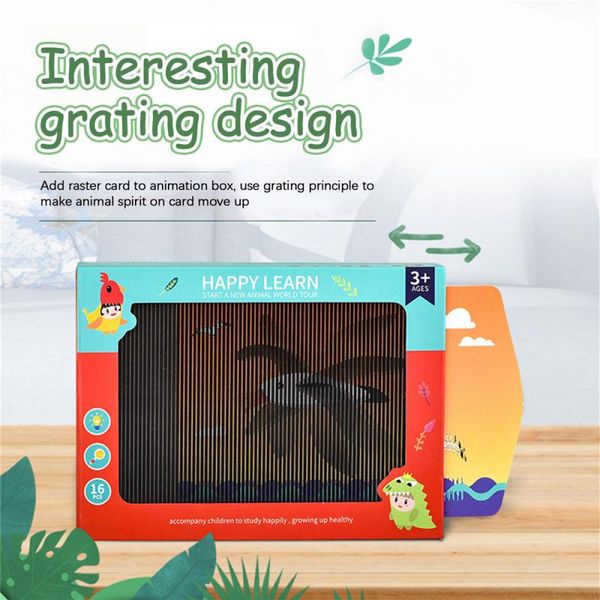 3pieces/lotcreative 3d animation box childrens educational toys moving card puzzles animal cognition early education toys
3pieces/lotcreative 3d animation box childrens educational toys moving card puzzles animal cognition early education toys