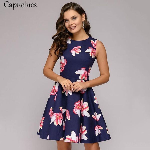 capucines women's magnolia printed dress summer sleeveless round-collar casual tank mini girl a-line party dresses, Black;gray
capucines women's magnolia printed dress summer sleeveless round-collar casual tank mini girl a-line party dresses, Black;gray