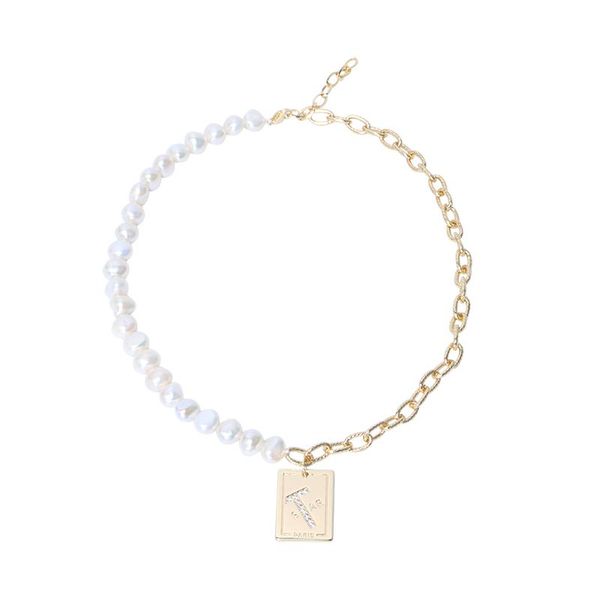 chains natural freshwater pearl women's necklace fine jewelry neck chain women, Silver
chains natural freshwater pearl women's necklace fine jewelry neck chain women, Silver