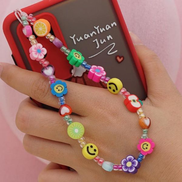 keychains personality fashion ethnic style colored soft ceramic mobile phone lanyard love letter beaded key chains, Silver
keychains personality fashion ethnic style colored soft ceramic mobile phone lanyard love letter beaded key chains, Silver
