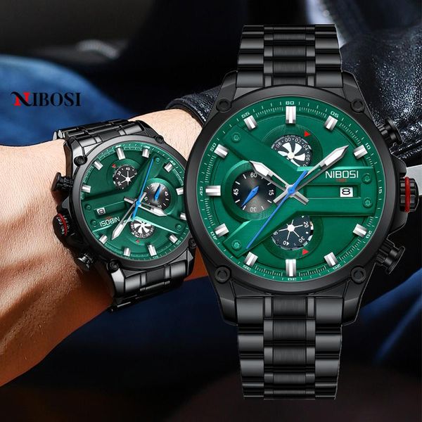 wristwatches nibosi fashion sport men watches wristwatch chronograph luminous auto date waterproof relogio masculino, Slivery;brown
wristwatches nibosi fashion sport men watches wristwatch chronograph luminous auto date waterproof relogio masculino, Slivery;brown