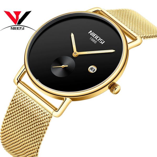 wristwatches relogios nibosi masculinos men watches 2021 luxury business classic waterproof mesh stainless steel male clock montre homme, Slivery;brown
wristwatches relogios nibosi masculinos men watches 2021 luxury business classic waterproof mesh stainless steel male clock montre homme, Slivery;brown
