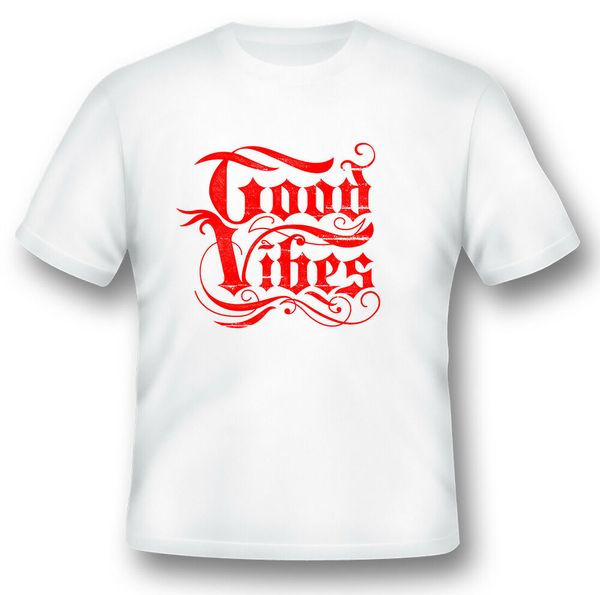 good vibes black or white tee., White;black