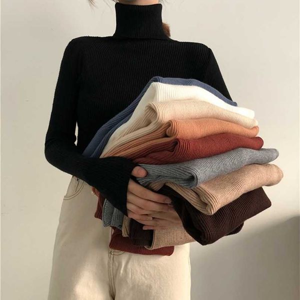 autumn winter thick sweater women knitted ribbed pullover sweater long sleeve turtleneck slim jumper soft warm pull femme 211215, White;black
autumn winter thick sweater women knitted ribbed pullover sweater long sleeve turtleneck slim jumper soft warm pull femme 211215, White;black