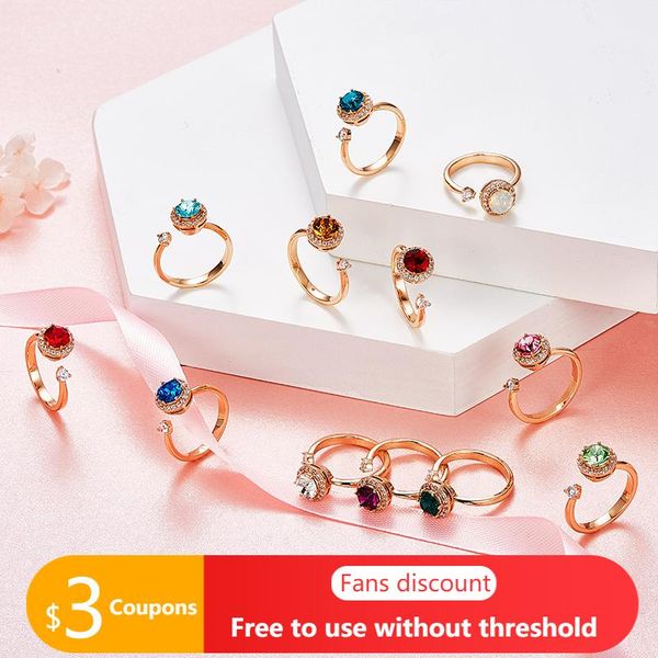 cluster rings agata 2021 rose gold for women fashion luxury 12-color birthstone crystals adjustable open ring jewelry fine gifts, Golden;silver
cluster rings agata 2021 rose gold for women fashion luxury 12-color birthstone crystals adjustable open ring jewelry fine gifts, Golden;silver