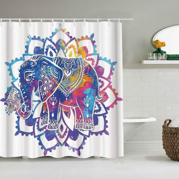 shower curtain elephant watercolor mandala colorful color waterproof bath curtains hooks included -bathroom decorative ideas
shower curtain elephant watercolor mandala colorful color waterproof bath curtains hooks included -bathroom decorative ideas