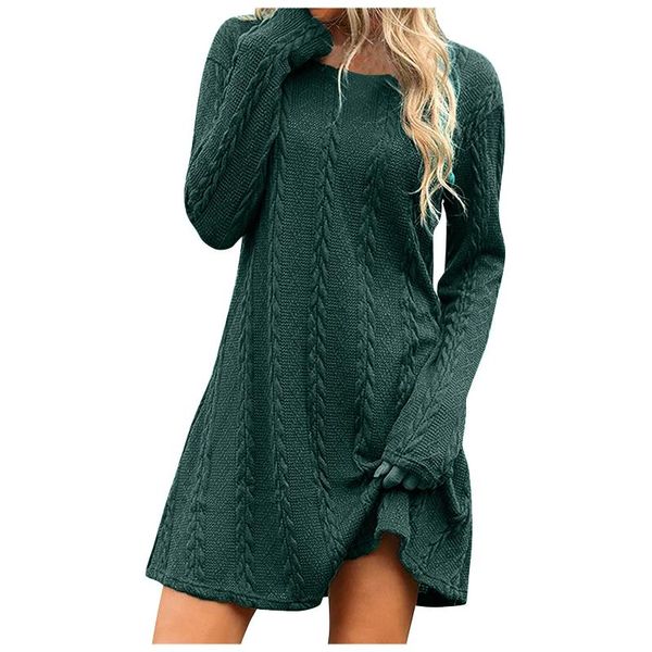 casual dresses sweater dress women's solid knitted round neck long sleeve vestidos chic mini ladies simple dresses#f3, Black;gray
casual dresses sweater dress women's solid knitted round neck long sleeve vestidos chic mini ladies simple dresses#f3, Black;gray