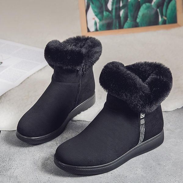 boots winter snow ankle for women casual woman shoewinter zipper female plush furry platform botas mujer, Black
boots winter snow ankle for women casual woman shoewinter zipper female plush furry platform botas mujer, Black