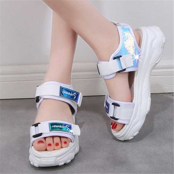 white outdoor sport sandals female 2021 summer platform soft sole comfortable roman sandalias for women beach shoes, Black
white outdoor sport sandals female 2021 summer platform soft sole comfortable roman sandalias for women beach shoes, Black