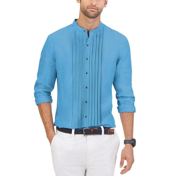 men's shirt solid business shirts for men long sleeve stand-up collar stage party chorus dress clothing, White;black
men's shirt solid business shirts for men long sleeve stand-up collar stage party chorus dress clothing, White;black