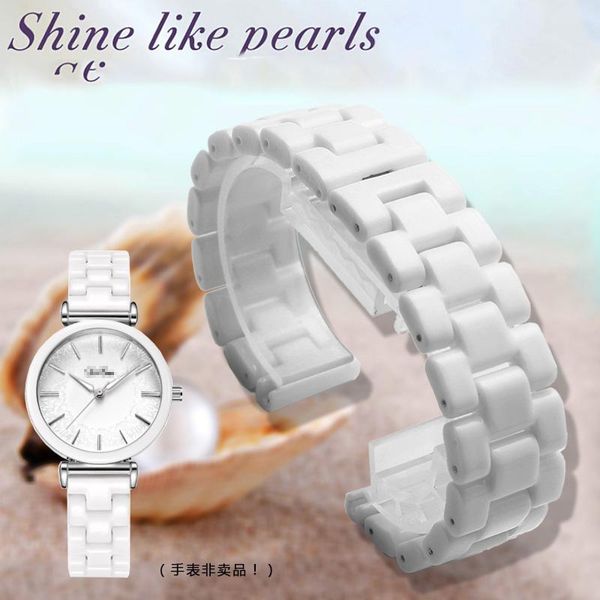 watch bands white ceramic watchband 14mm 16mm 18mm watchstrap wristband bracelet with stainless steel buckle for women men, Black;brown
watch bands white ceramic watchband 14mm 16mm 18mm watchstrap wristband bracelet with stainless steel buckle for women men, Black;brown