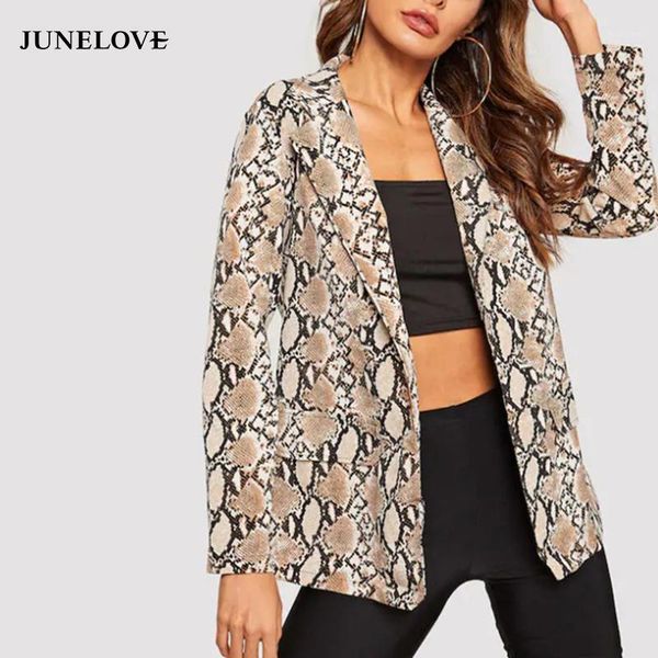 women's suits & blazers junelove women england style snake print blazer vintage pockets notched collar long sleeve coat female street w, White;black
women's suits & blazers junelove women england style snake print blazer vintage pockets notched collar long sleeve coat female street w, White;black