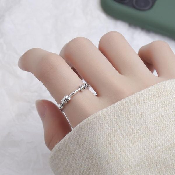 vintage distressed rope bowknot chain 925 sterling silver adjustable ring for women fashion geometric minimalist jewelry gifts cluster rings, Golden;silver
vintage distressed rope bowknot chain 925 sterling silver adjustable ring for women fashion geometric minimalist jewelry gifts cluster rings, Golden;silver