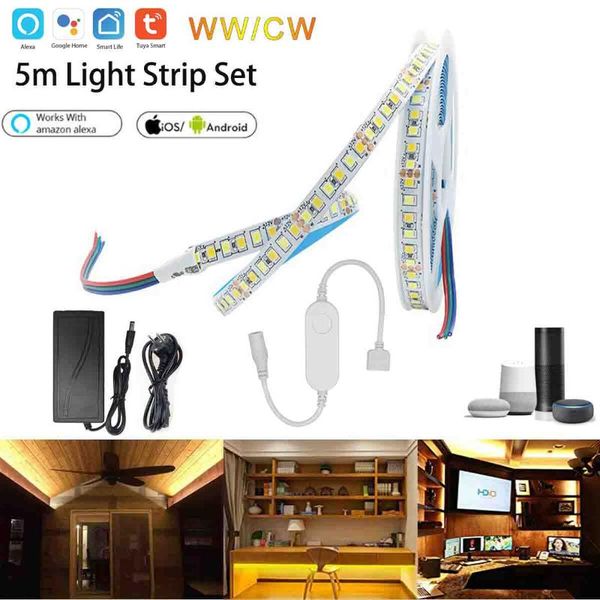 strips tuya smart life app wifi controller dc12v 2835 cct 120leds/m led flexible strip light works with amazon alexa google home+ power
strips tuya smart life app wifi controller dc12v 2835 cct 120leds/m led flexible strip light works with amazon alexa google home+ power