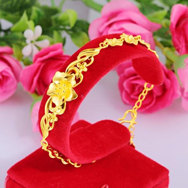 link, chain hi romantic women flower bracelet female 24k gold hand party bangle girlfriend birthday gift fine jewelry womens wedding, Black
link, chain hi romantic women flower bracelet female 24k gold hand party bangle girlfriend birthday gift fine jewelry womens wedding, Black