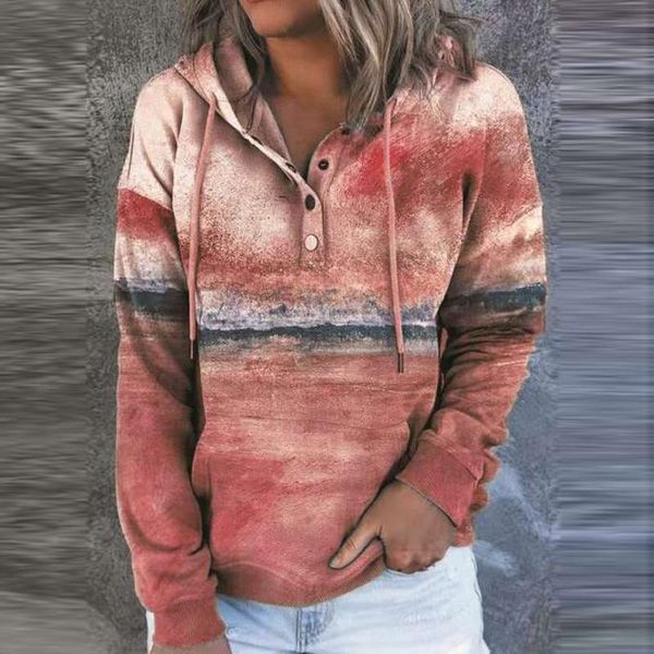 women's hoodies & sweatshirts landscape color print drawsting buttuon hoodie sweatshirt women fashion causal v neck autumn winter long, Black
women's hoodies & sweatshirts landscape color print drawsting buttuon hoodie sweatshirt women fashion causal v neck autumn winter long, Black