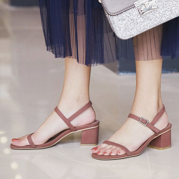 entity supplement king korean genuine leather sandals 2021 summer suede medium heel thick shoes for women, Black
entity supplement king korean genuine leather sandals 2021 summer suede medium heel thick shoes for women, Black