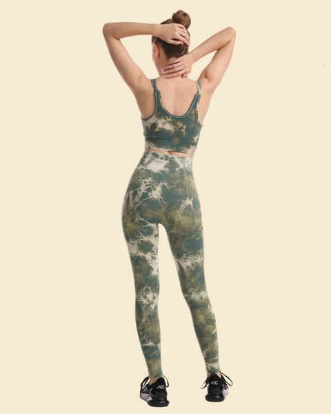 2021 seamless printing yoga women's tie dye wash sports bra suit hip lifting fitness pants, Gray
2021 seamless printing yoga women's tie dye wash sports bra suit hip lifting fitness pants, Gray