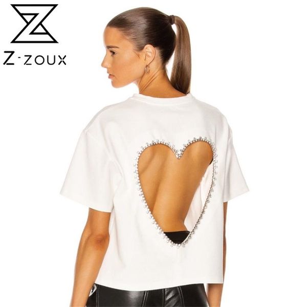 women t-shirt hollow out diamond white t shirt asymmetry loose casual short sleeve tshirt 210513
women t-shirt hollow out diamond white t shirt asymmetry loose casual short sleeve tshirt 210513