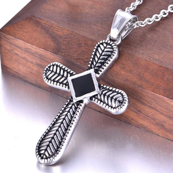 pendant necklaces fashion black gem cross hip hop necklace for men women couple jewelry gift wholesale, Silver
pendant necklaces fashion black gem cross hip hop necklace for men women couple jewelry gift wholesale, Silver