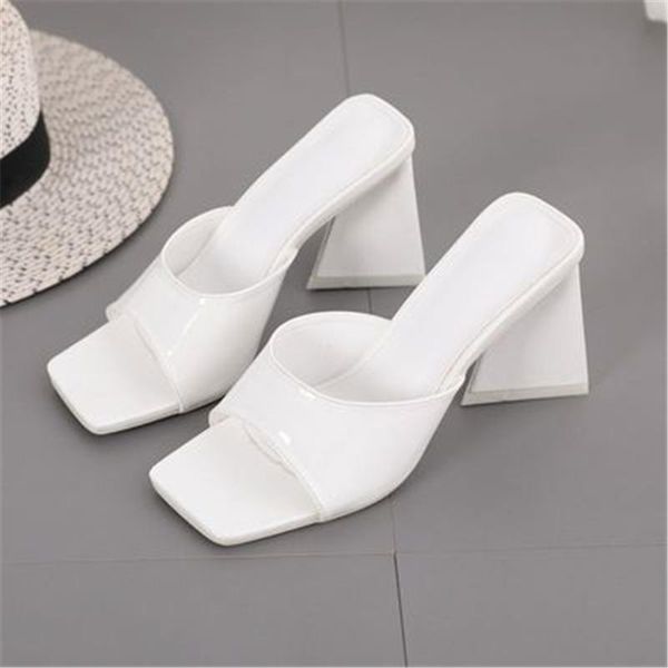 slippers block high heels women 2022 open square toe one strap mules female party nightclub summer candy colors slides, Black
slippers block high heels women 2022 open square toe one strap mules female party nightclub summer candy colors slides, Black