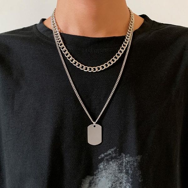 pendant necklaces ingemark multilayer hip hop titanium steel long chain necklace for women men jewelry 2021 sequin accessories, Silver
pendant necklaces ingemark multilayer hip hop titanium steel long chain necklace for women men jewelry 2021 sequin accessories, Silver