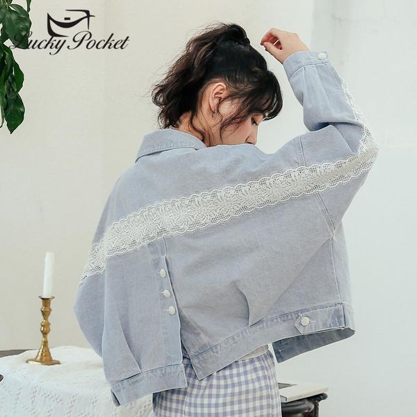 women's jackets women spring autumn lapel denim coat ladies fashion light blue splice lace single breasted loose jacket casual outerwea, Black;brown
women's jackets women spring autumn lapel denim coat ladies fashion light blue splice lace single breasted loose jacket casual outerwea, Black;brown