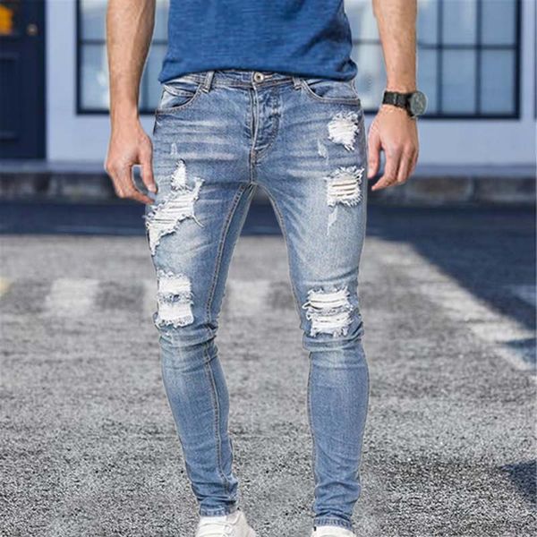 mens fashion jeans slim fit male ripped skinny pants stretch hole blue denim man clothing casual biker trousers
mens fashion jeans slim fit male ripped skinny pants stretch hole blue denim man clothing casual biker trousers