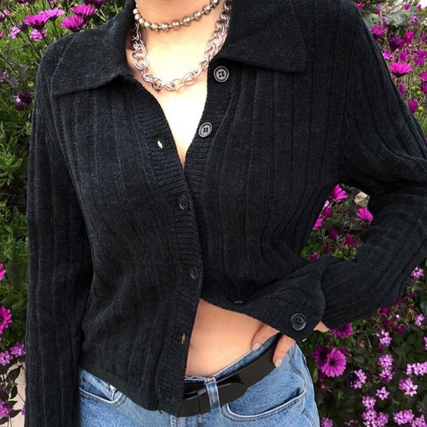 women's jackets nshypoi retro single-breasted autumn and winter lapel solid color slim bottoming long-sleeved knitted cardigan top, Black;brown
women's jackets nshypoi retro single-breasted autumn and winter lapel solid color slim bottoming long-sleeved knitted cardigan top, Black;brown