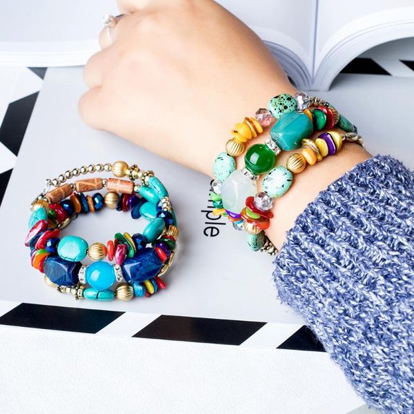 charm bracelets bxw 2021 woman boho multilayer beads for women vintage resin stone & bangles pulseras ethnic jewelry, Golden;silver
charm bracelets bxw 2021 woman boho multilayer beads for women vintage resin stone & bangles pulseras ethnic jewelry, Golden;silver